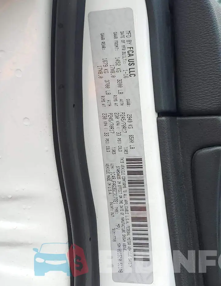1C4RJFAG3GC317721 Photo# 14