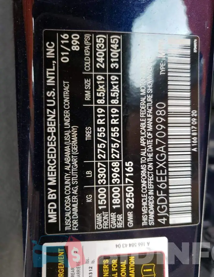 4JGDF6EEXGA709980 Photo# 12