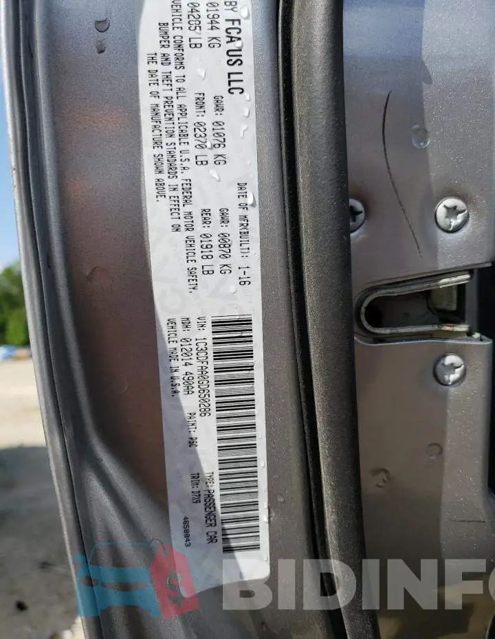 1C3CDFAA0GD650286 Photo# 12