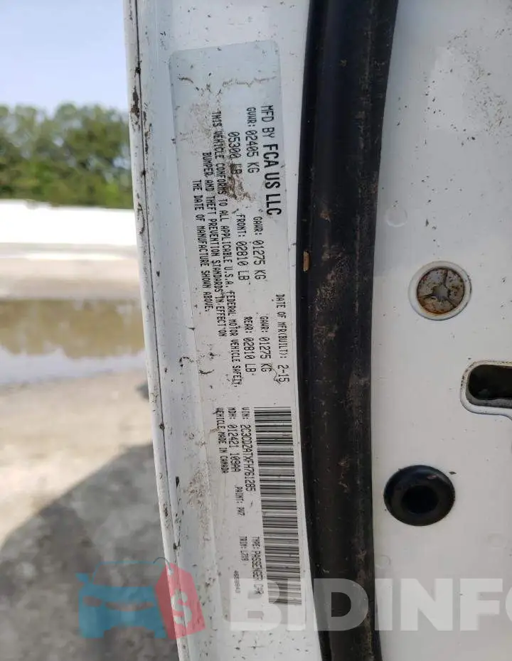 2C3CDZATXFH761285 Photo# 12