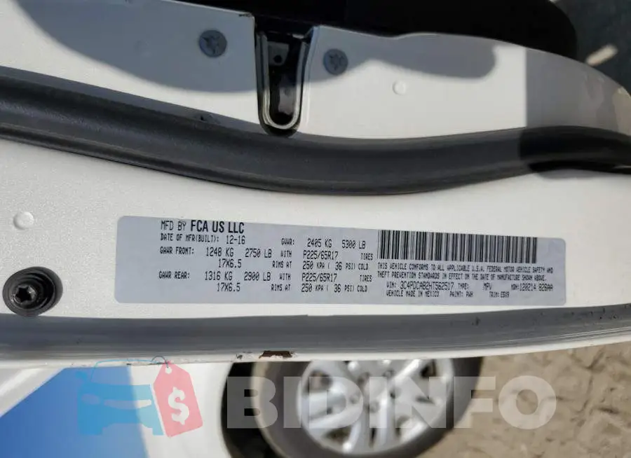 3C4PDCAB2HT562517 Photo# 14