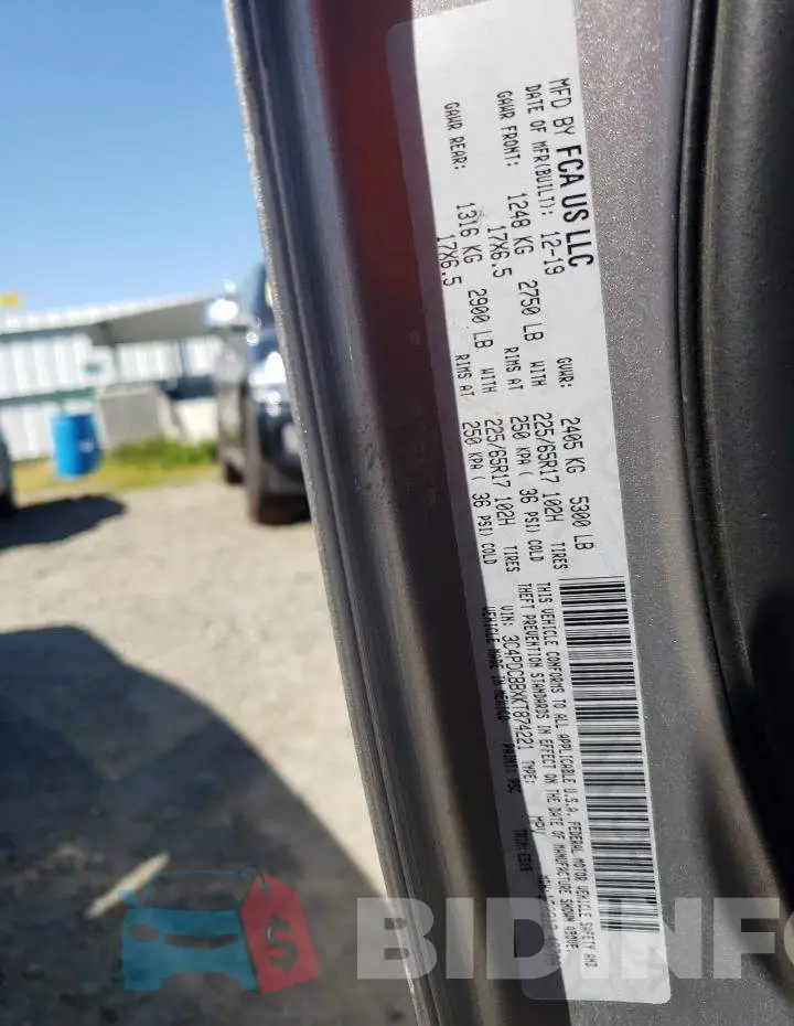 3C4PDCBBXKT874221 Photo# 14