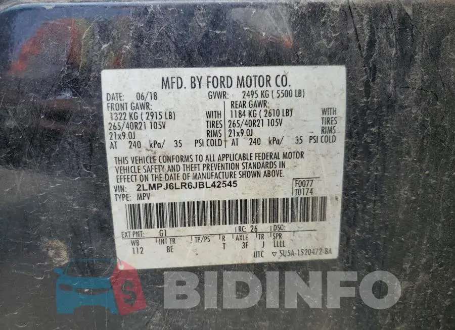 2LMPJ6LR6JBL42545 Photo# 14