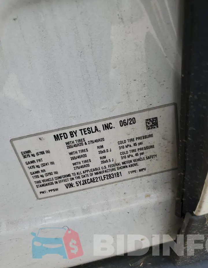 5YJXCAE21LF283181 Photo# 12