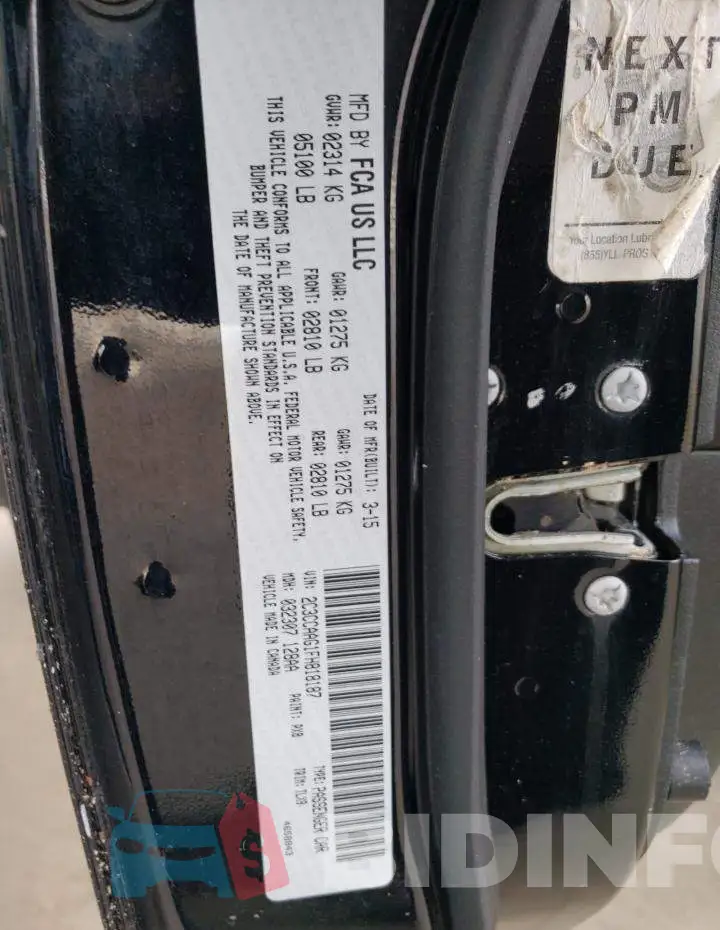 2C3CCAAG1FH818187 Photo# 12