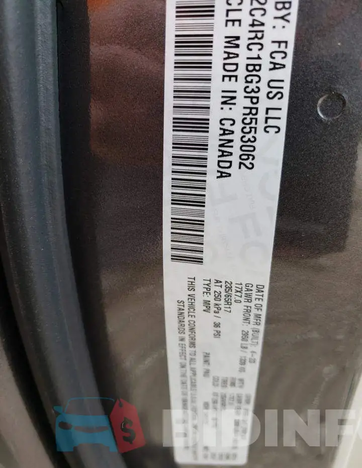 2C4RC1BG3PR553062 Photo# 13