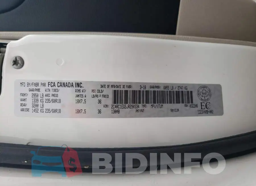 2C4RC1EG5JR290334 Photo# 13