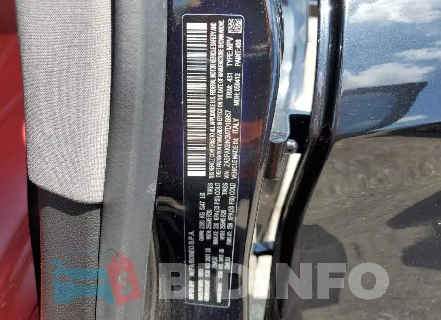 ZASPAKBN3M7D18957 Photo# 14