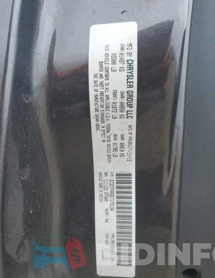 3C3CFFAR3ET173134 Photo# 12