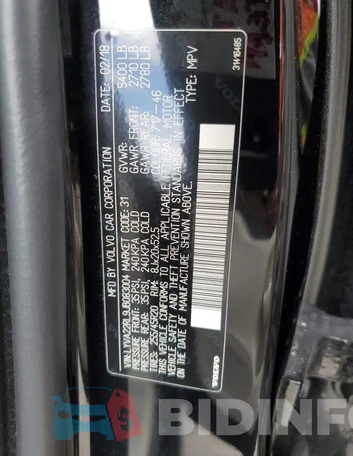 LYVA22RL9JB083004 Photo# 13