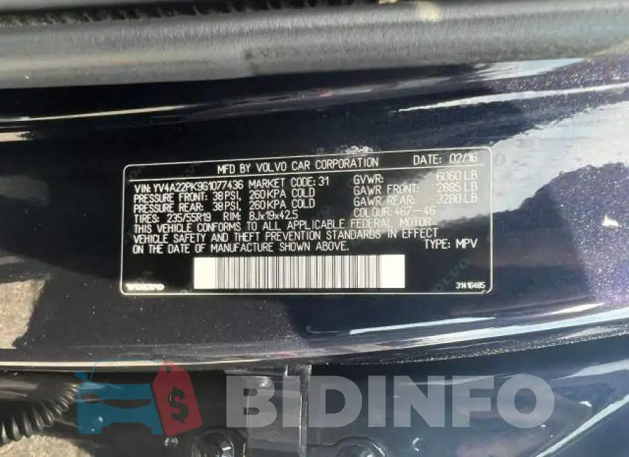YV4A22PK9G1077436 Photo# 10