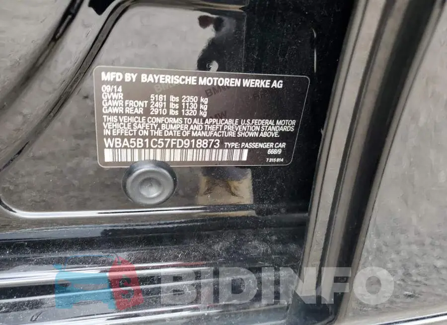 WBA5B1C57FD918873 Photo# 12
