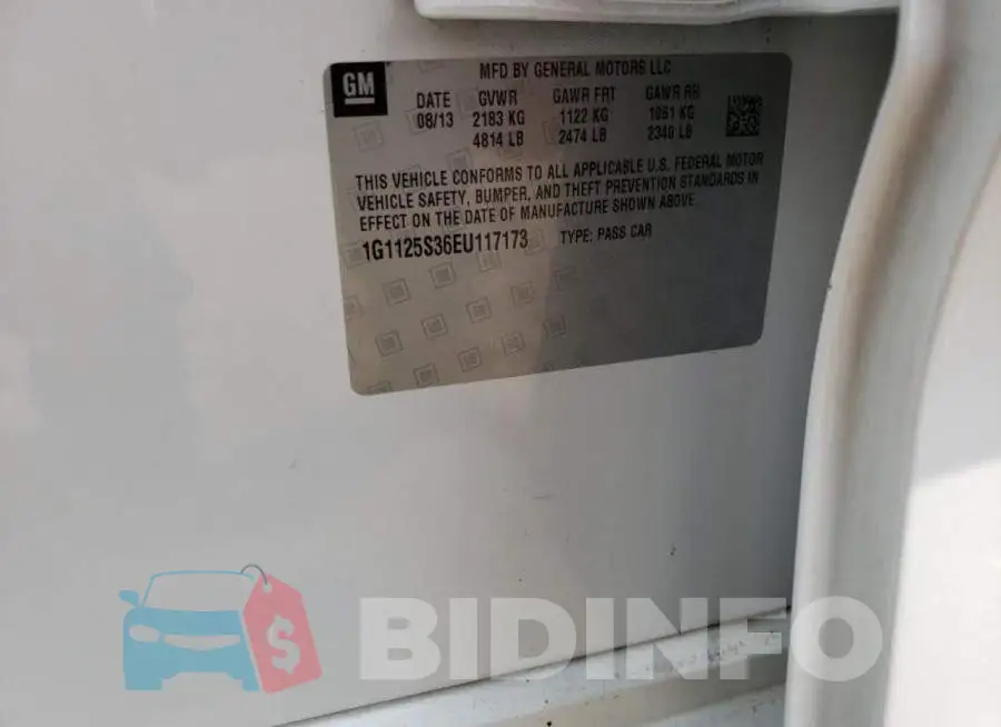 1G1125S36EU117173 Photo# 12