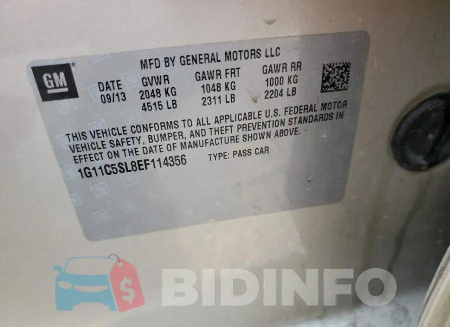 1G11C5SL8EF114356 Photo# 12