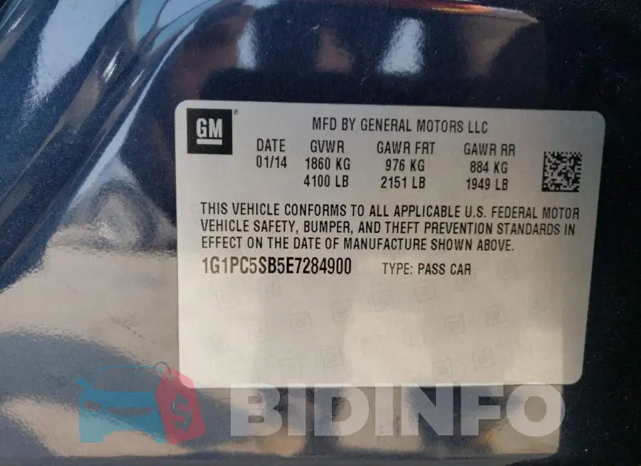 1G1PC5SB5E7284900 Photo# 12