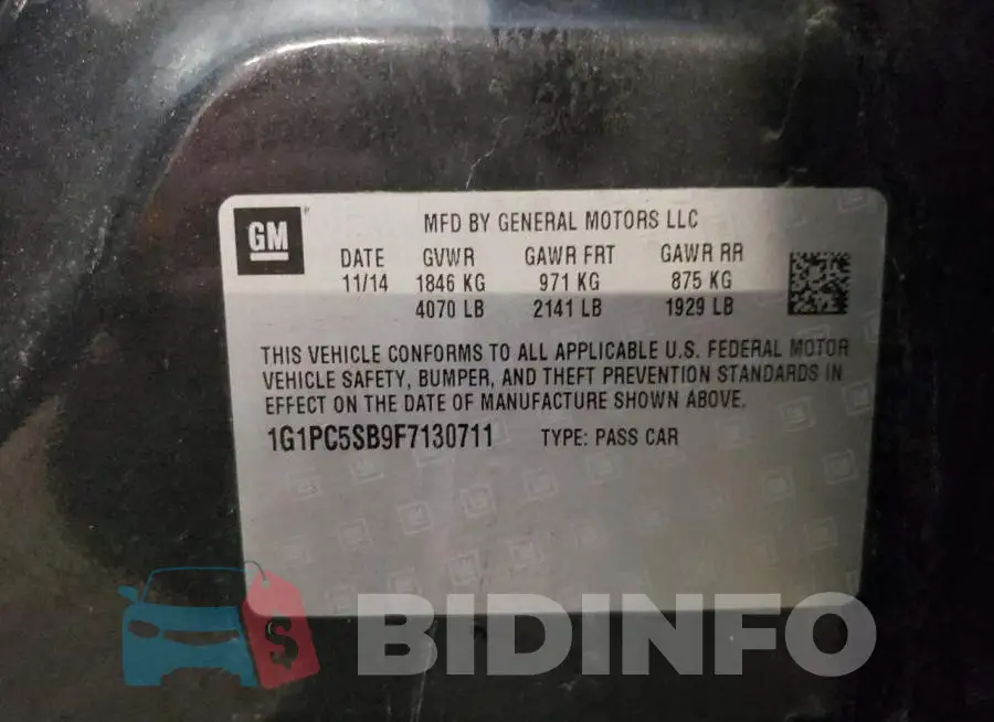 1G1PC5SB9F7130711 Photo# 12