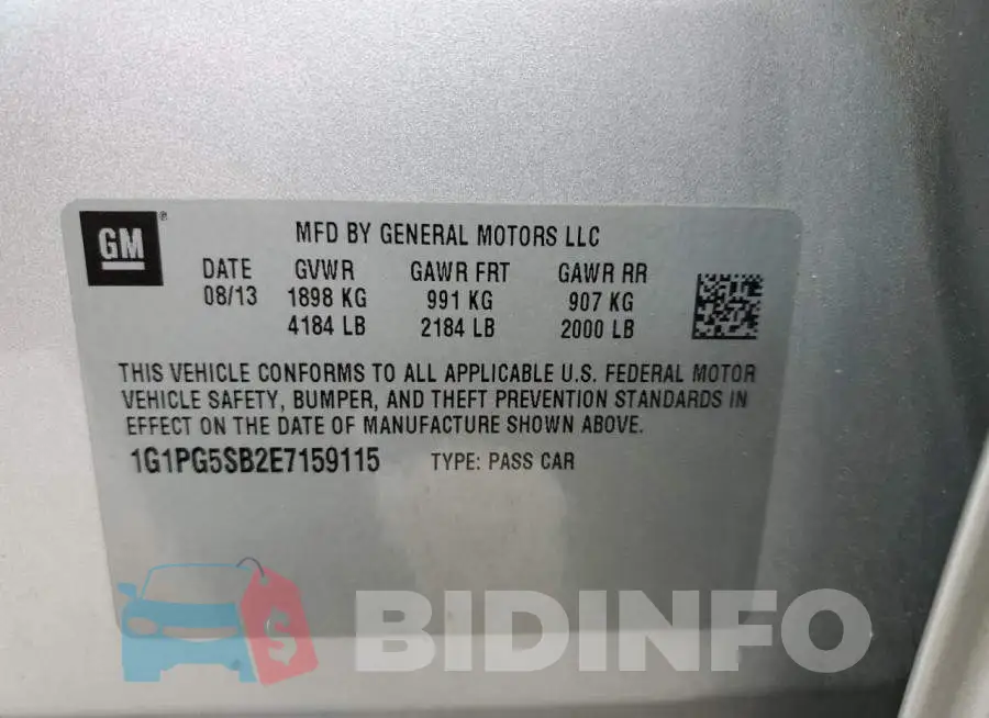 1G1PG5SB2E7159115 Photo# 12