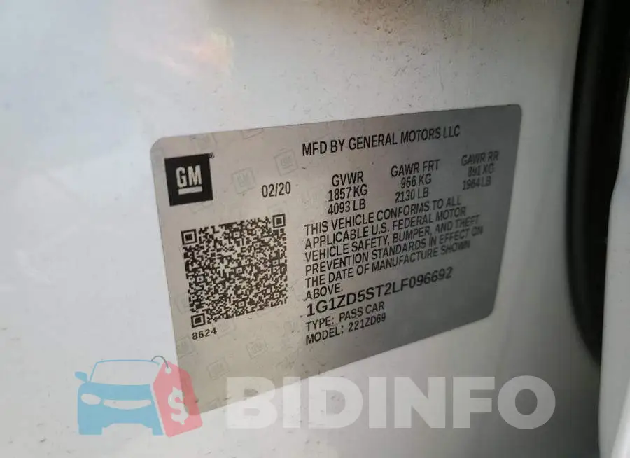 1G1ZD5ST2LF096692 Photo# 13