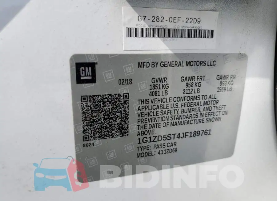 1G1ZD5ST4JF189761 Photo# 12