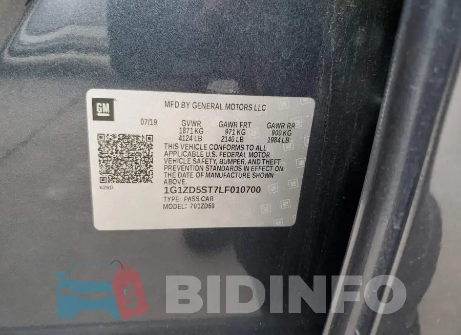 1G1ZD5ST7LF010700 Photo# 12