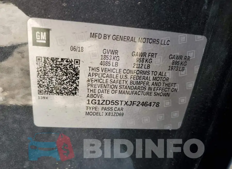 1G1ZD5STXJF246478 Photo# 12