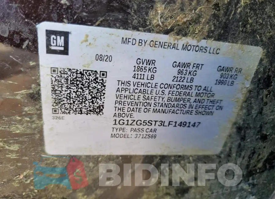 1G1ZG5ST3LF149147 Photo# 12