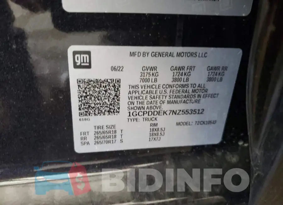 1GCPDDEK7NZ553512 Photo# 12