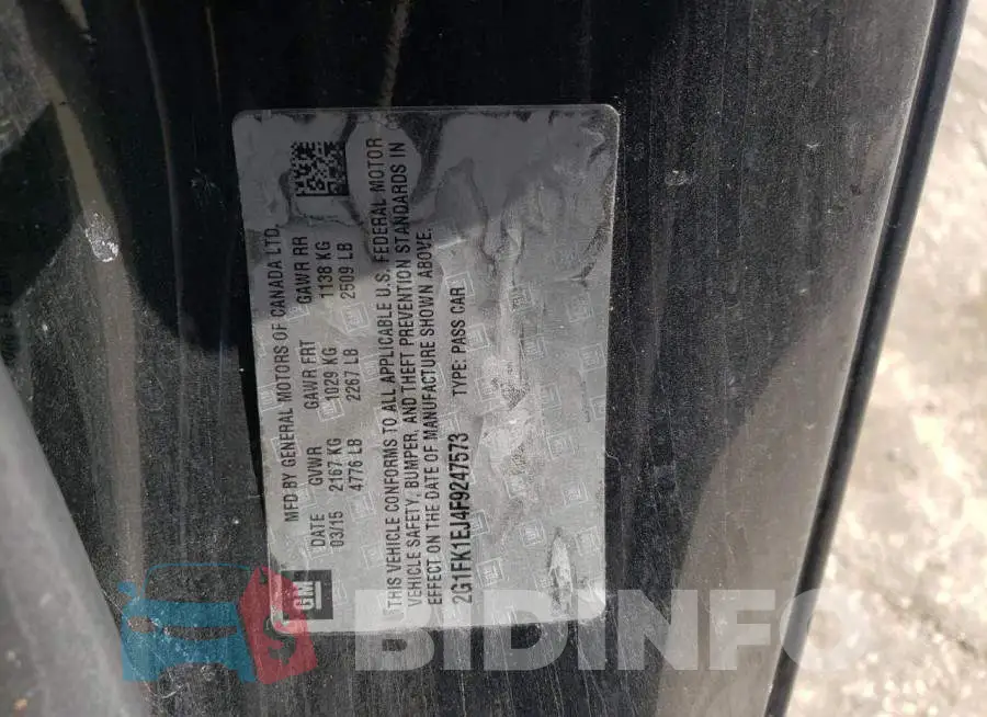 2G1FK1EJ4F9247573 Photo# 12