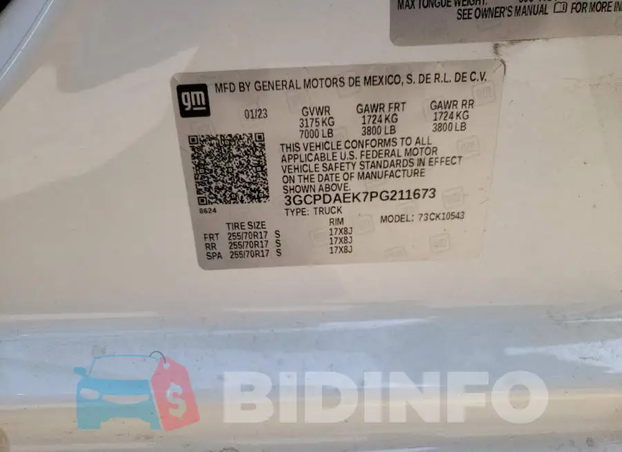 3GCPDAEK7PG211673 Photo# 13