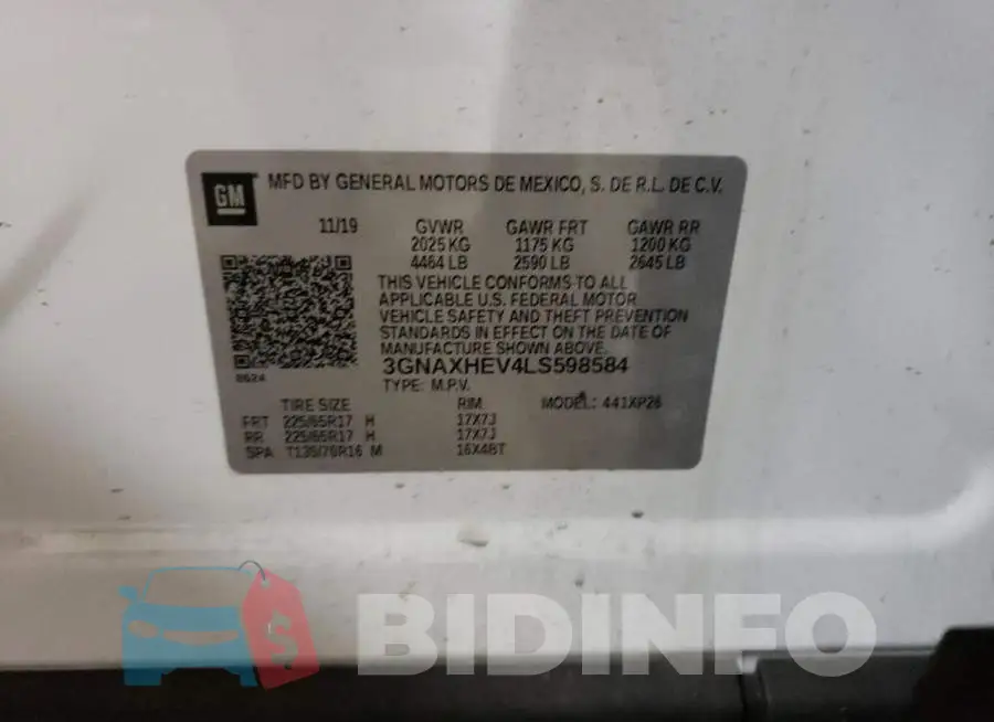3GNAXHEV4LS598584 Photo# 13