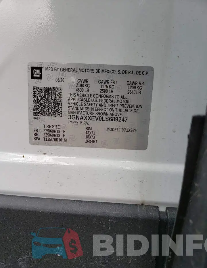 3GNAXXEV0LS689247 Photo# 13