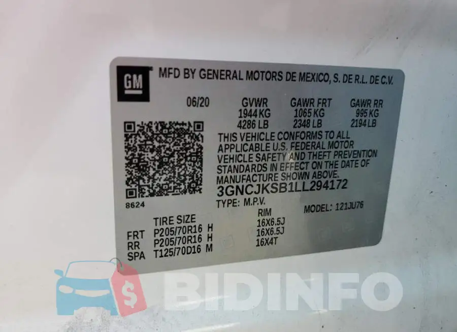 3GNCJKSB1LL294172 Photo# 12