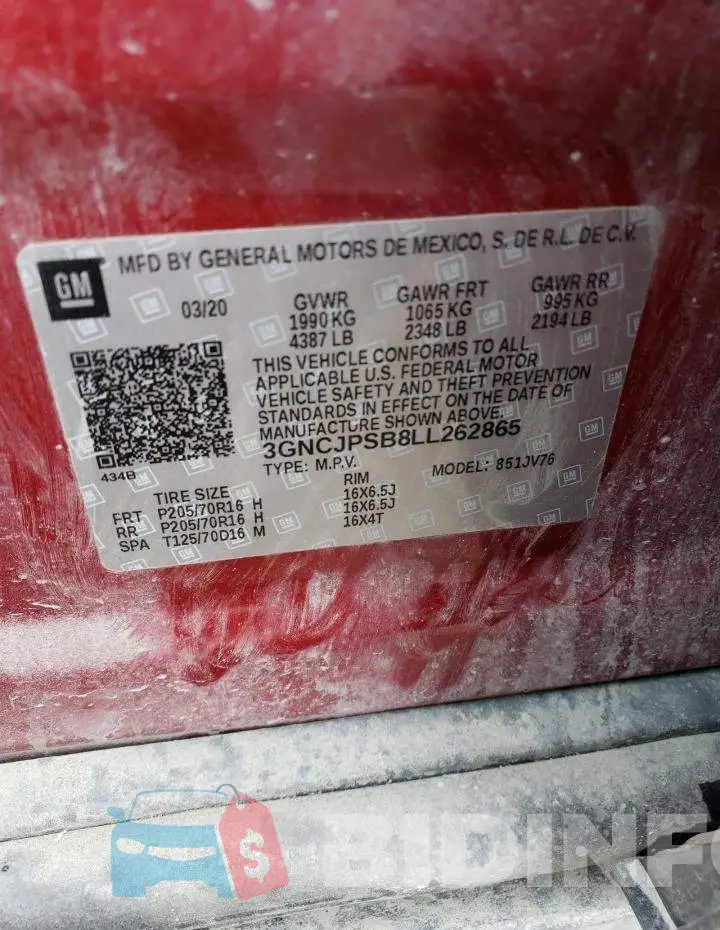 3GNCJPSB8LL262865 Photo# 13