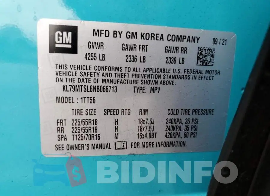 KL79MTSL6NB066713 Photo# 14