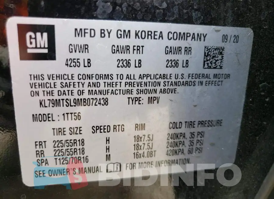 KL79MTSL9MB072438 Photo# 13