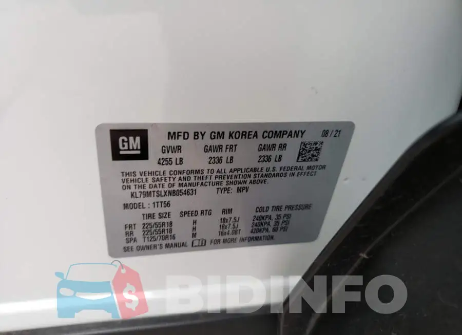 KL79MTSLXNB054631 Photo# 13