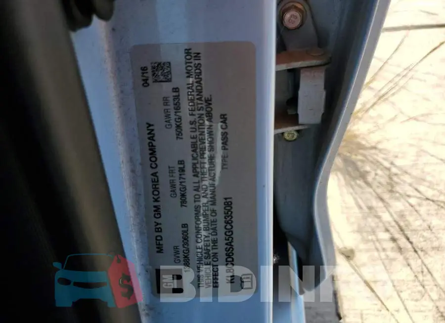 KL8CD6SA5GC635081 Photo# 12