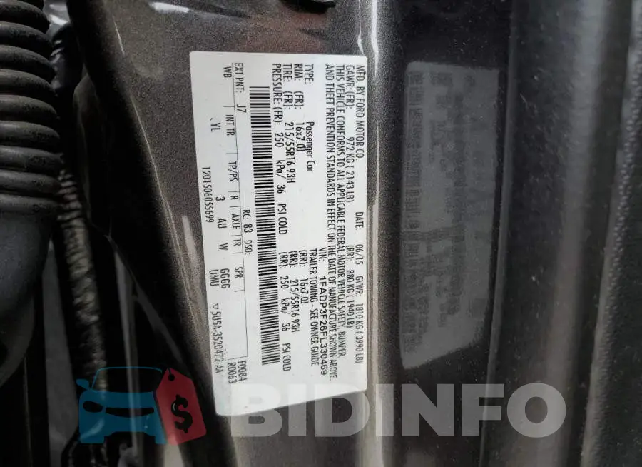 1FADP3F26FL330469 Photo# 12