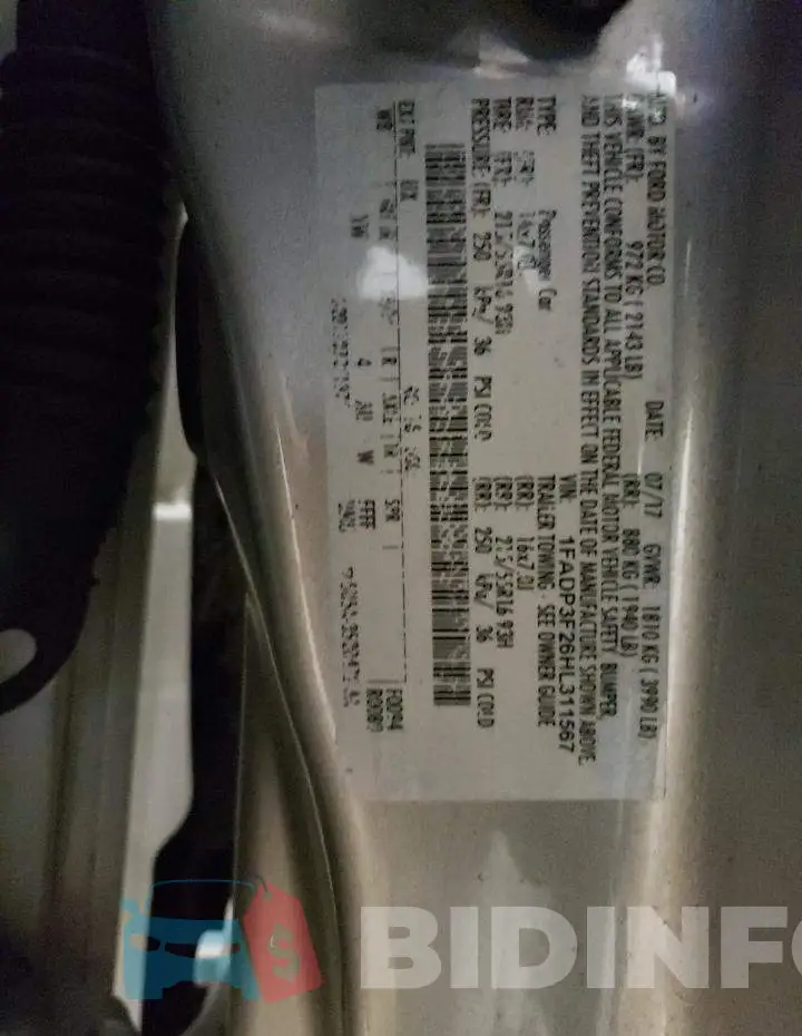 1FADP3F26HL311567 Photo# 12