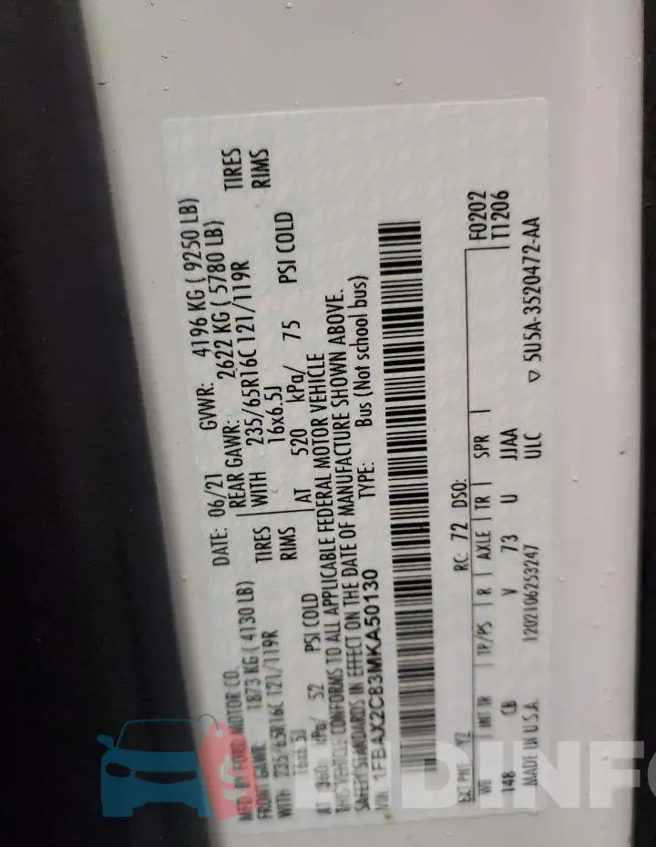 1FBAX2C83MKA50130 Photo# 13