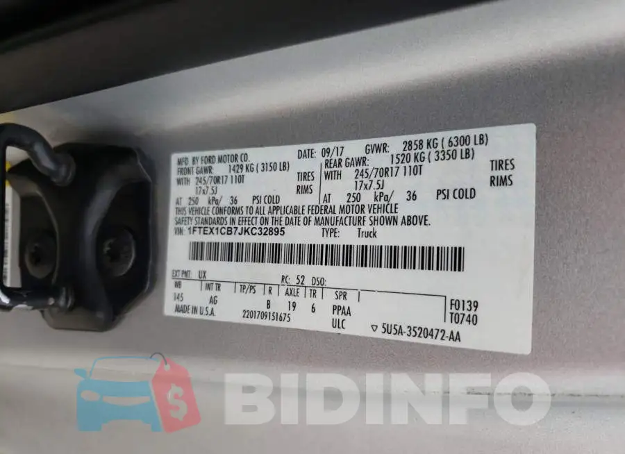 1FTEX1CB7JKC32895 Photo# 12