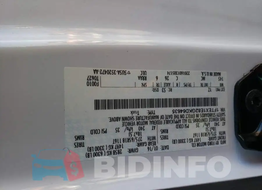 1FTEX1E82GKD64635 Photo# 12