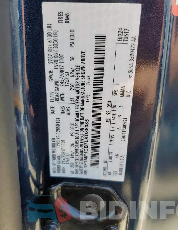 1FTMF1CB7LKD38085 Photo# 13