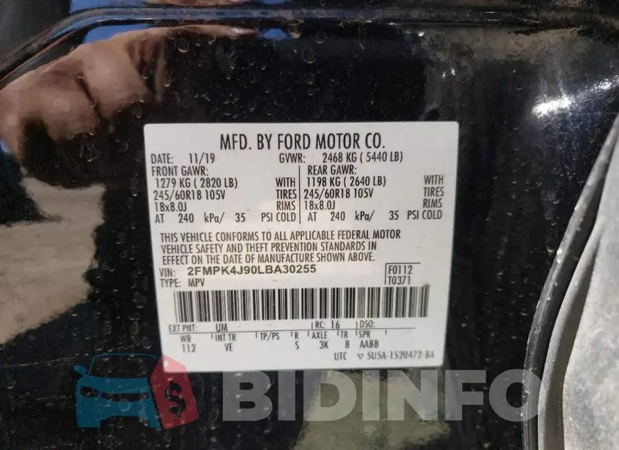 2FMPK4J90LBA30255 Photo# 13
