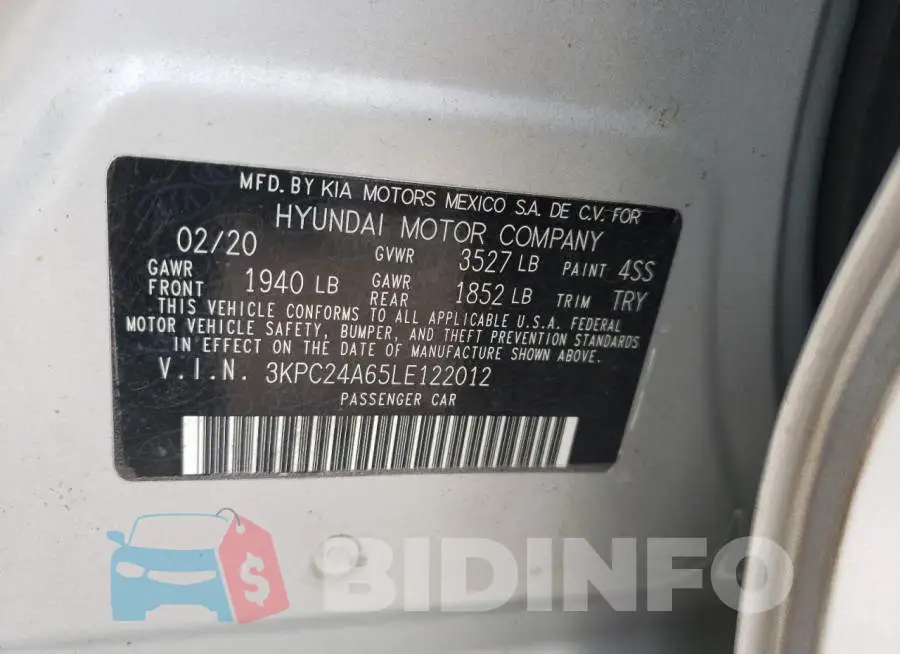 3KPC24A65LE122012 Photo# 12