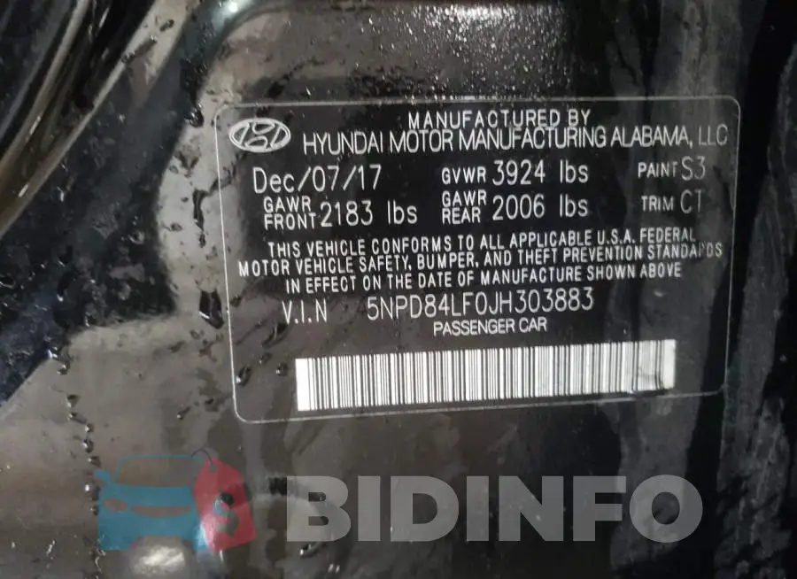 5NPD84LF0JH303883 Photo# 12