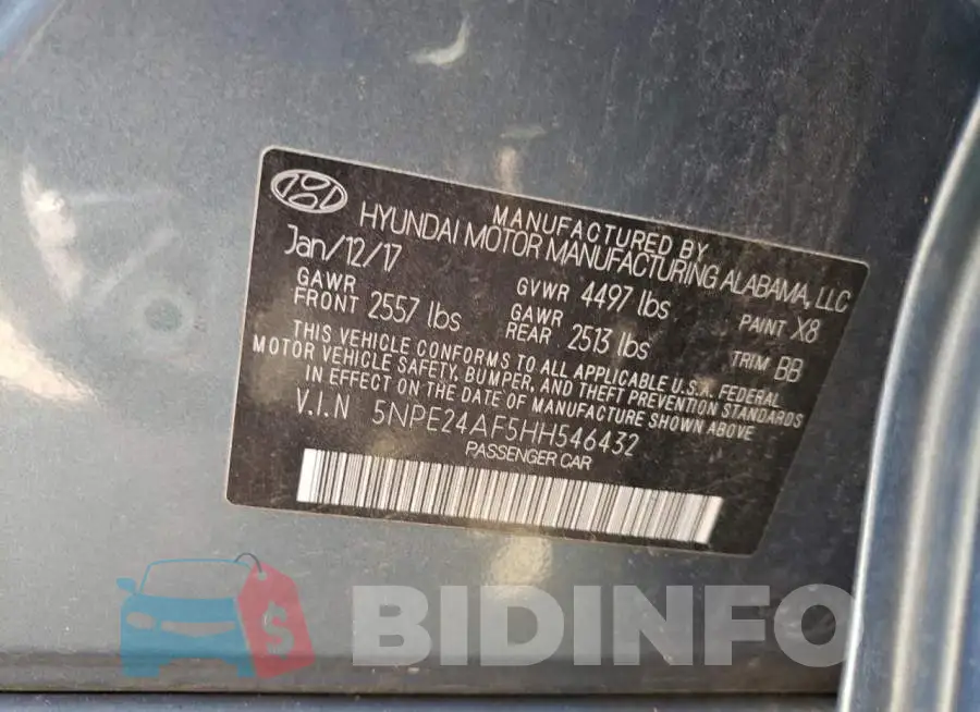 5NPE24AF5HH546432 Photo# 12