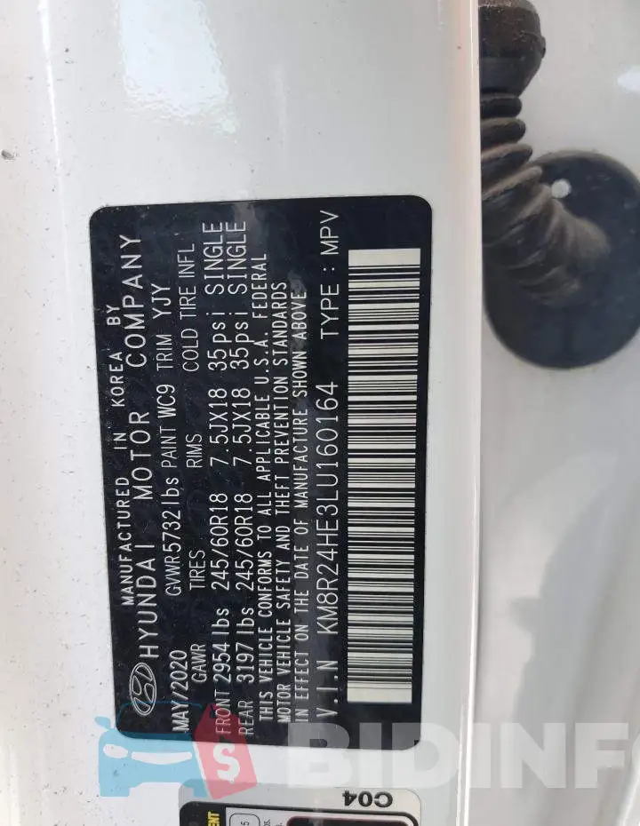 KM8R24HE3LU160164 Photo# 14