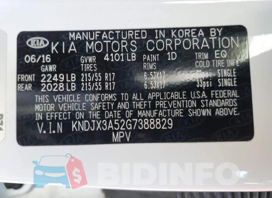 KNDJX3A52G7388829 Photo# 13