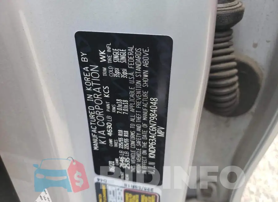 KNDP63AC6N7984048 Photo# 12